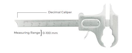 Boley Decimal Caliper, 14cm