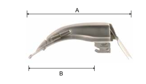 Conventional Flexible Tip Macintosh Blade Mac 4, 152 x 129mm (2.5V Xenon)