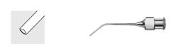 Lacrimal Cannula Conical, short Angle stainless steel