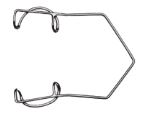 Barraquer Eye Speculum fenestrated, Round Blades