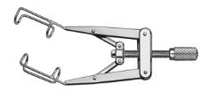 Kershner Eye Speculum open Blades for temporal placement