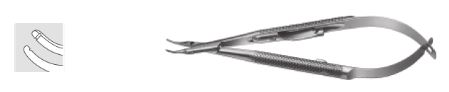 Engels Needle Holder Curved, with lock and Guiding groove for long Needles