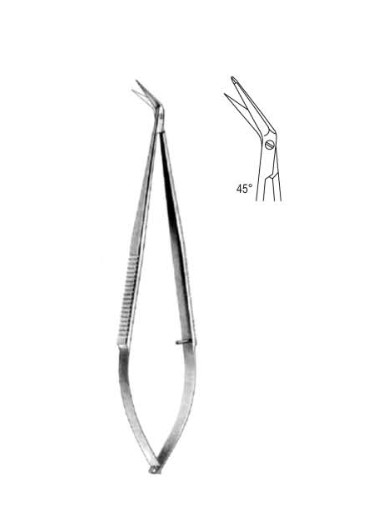 Micro Scissors, 18cm, Degree 45