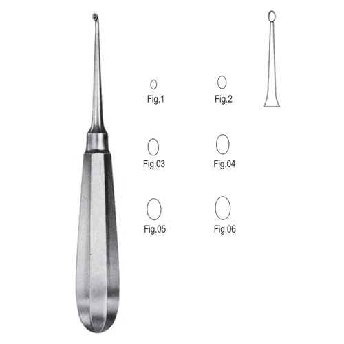 Mod. USA Bone Curettes, 16cm, Fig. 04