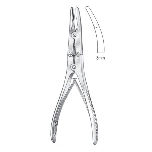 Kleinert-Kutz Bone Rongeur Forceps, 15cm, 3mm