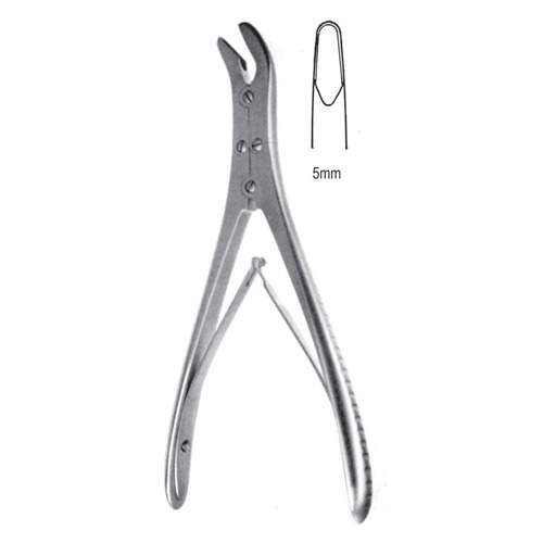 Ruskin Bone Rongeur Forceps, 18cm, 5mm