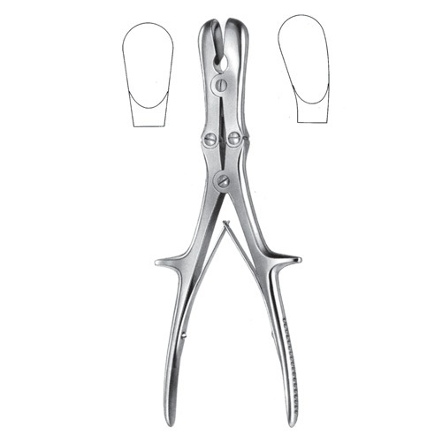 Stille-Luer Bone Rongeur Forceps, Curved, 23cm