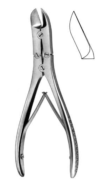 Ruskin-Liston Bone Cutting Forceps, Curved, 18.5cm