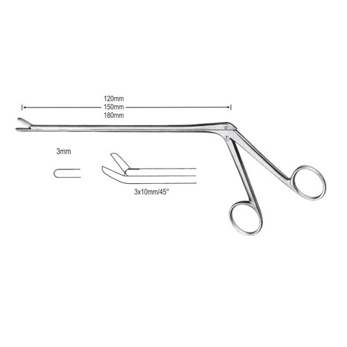 Love-Gruenwald Intervertebral Disc Rongeurs 3mm, 18cm