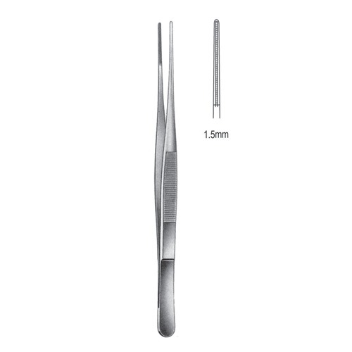 Debakey-Diethrich Atrauma Tissue Forceps 15cm, 1.5mm