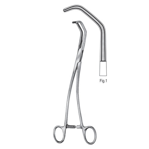 De Bakey Satinsky Aortic Clamps, 23.5cm