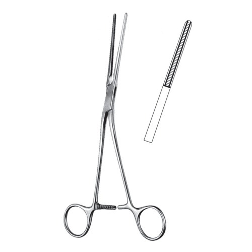 Potts Coarctation Forceps, Angled, 21cm