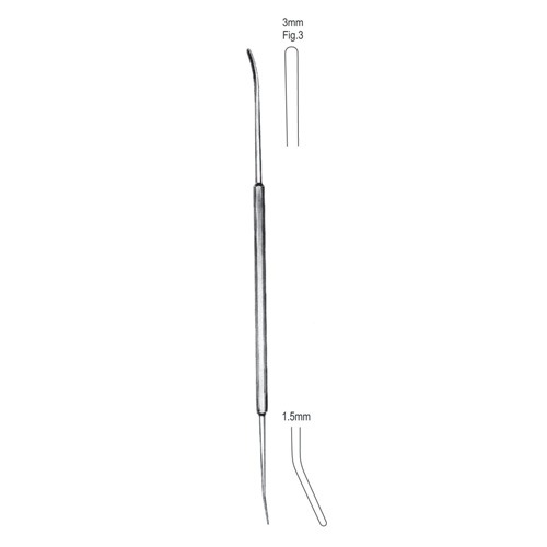 Robb Endarterectomy Spatula And Dilators, 24.0cm, 3mm &amp; 1.5mm