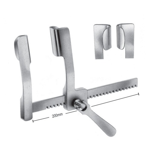 Cooley Rib Spreaders (For Children), S/S, (A=21mm, B=45mm, C=145mm)
