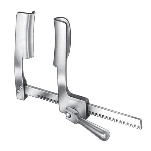 Cooley Rib Spreaders (For Adult), S/S, (A=35mm, B=115mm, C=230mm)