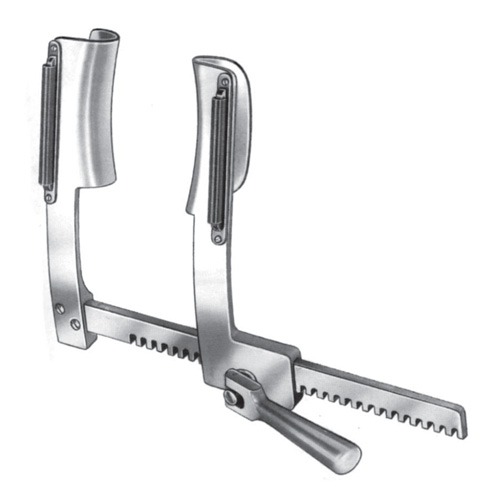 Cooley Rib Spreaders (For Adult), Alu, (A=35mm, B=115mm, C=230mm)