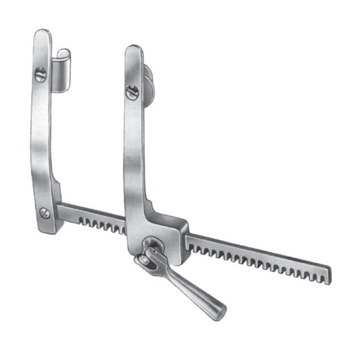 H-Cooley Rib Spreaders (With Swivel Blades, For Babies), S/S, (A=10mm, B=15mm, C=90mm)