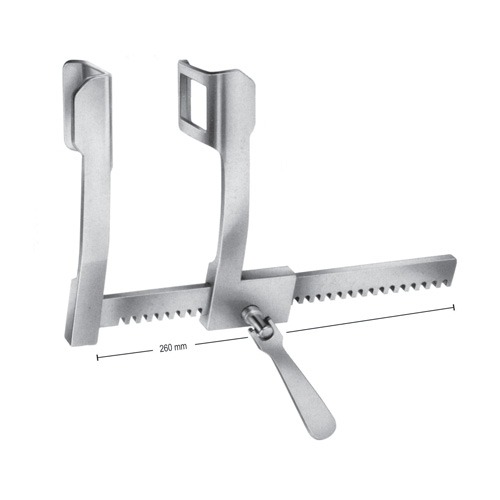 Finochietto Rib Spreaders, S/S, (A=65mm, B=65mm, C=210mm)