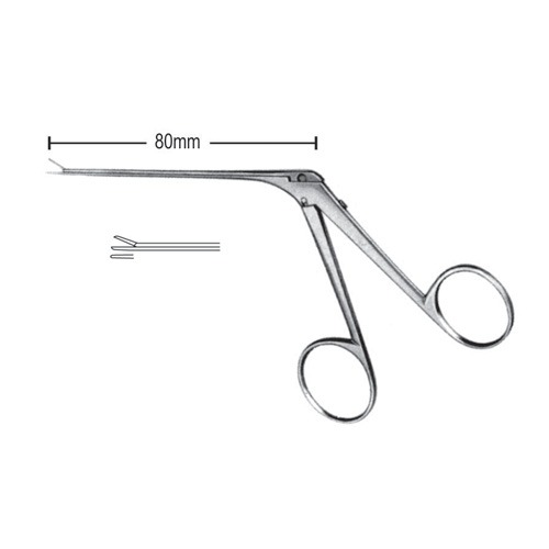 Mini Mcgee Alligator Micro Ear Forceps,4.0x0.6mm Straight, Smooth