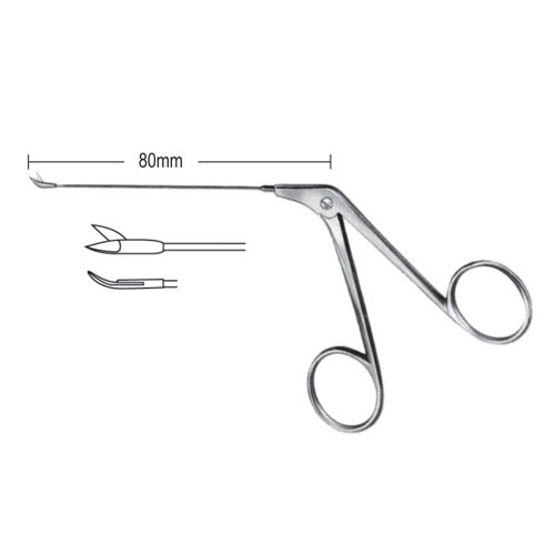 Wullstein Micro Ear Scissors, 4.0x0.8mm Right