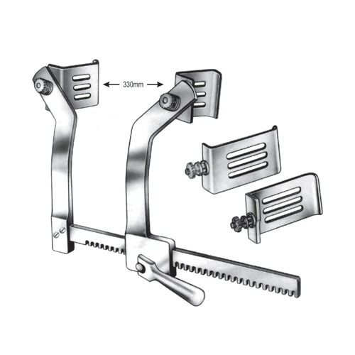 Braastad Rib Spreaders, S/S, 65x65mm