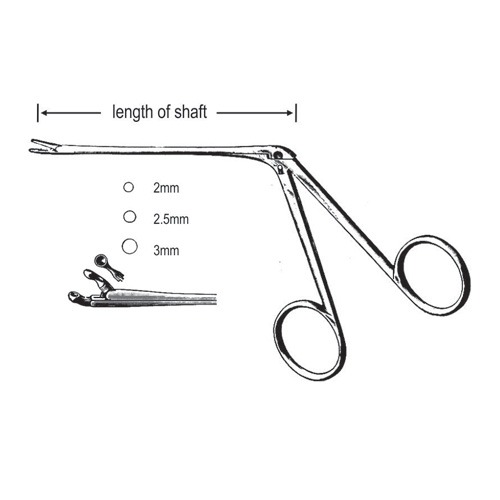 Hartmann Ear Polypus Forceps, 8.5cm, 2mm