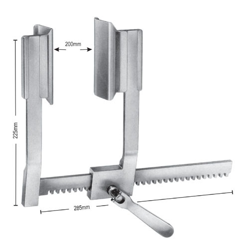 De Bakey Rib Spreaders, With 3 Pair Of Blades