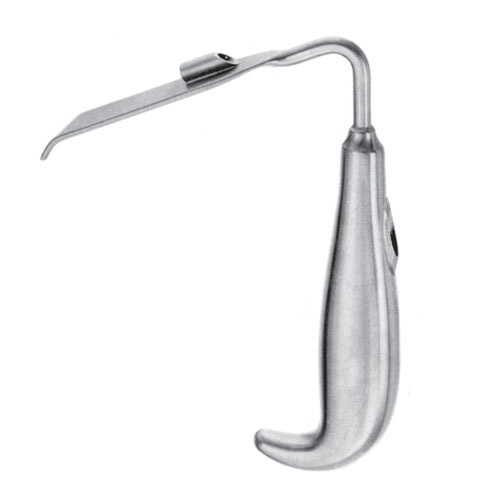 Soft Tissur Retractor14.0cm With Fiber Optic Cable Fitting 25x110mm