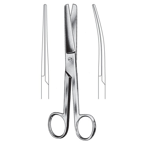 Doyen Abdominal Scissors, Cvd, 17cm