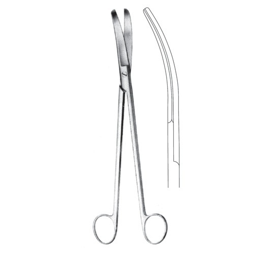 Siebold Gynecological Scissors, 24cm