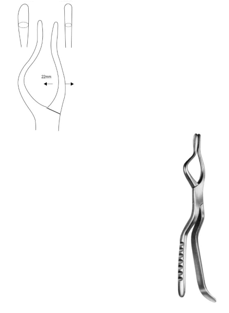 Rowe (Right) Disimpaction Forceps, 22.5cm