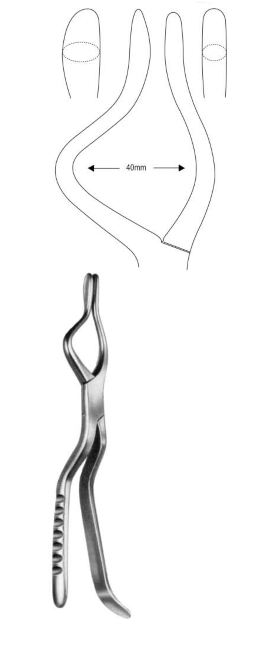 Rowe (Right) Disimpaction Forceps, 24.5cm