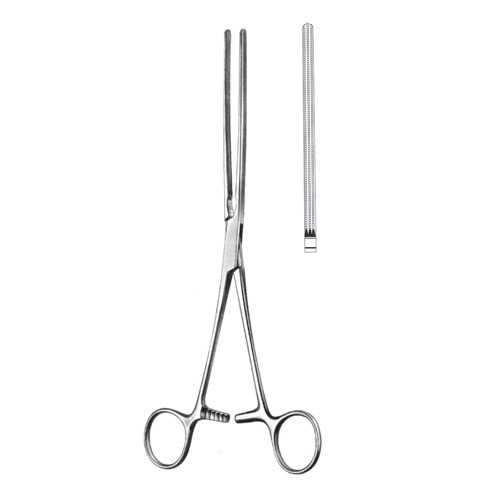 Kocher-Atrauma Intestinal And Stomach Clamps, Straight, 25cm