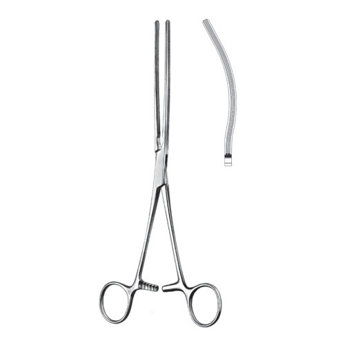 Kocher-Atrauma Intestinal And Stomach Clamps, Curved, 25cm