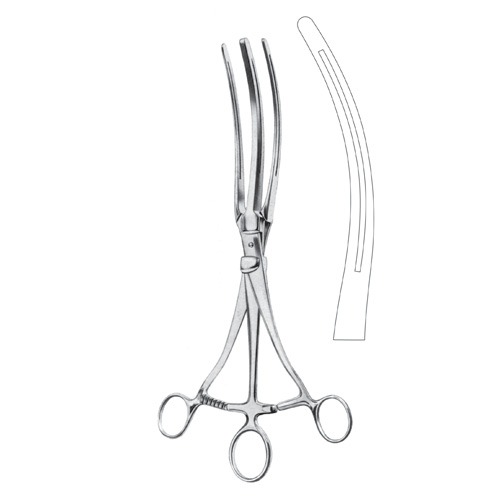 Roosevelt Intestinal And Stomach Clamps, Curved, 34cm