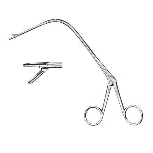 Jurasz Laryngeal Polypus Forceps, 23cm