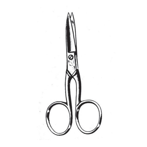 Nail Scissors, Straight, 10cm