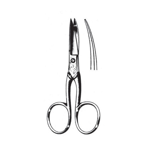 Nail Scissors, Curved, 9cm