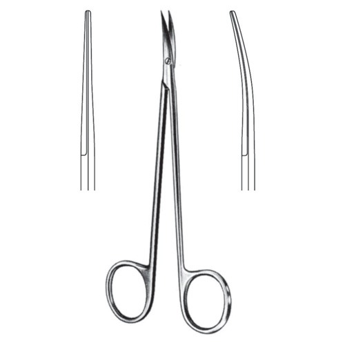 Nerve-Preparation Dissecting Scissors, Str, 15cm