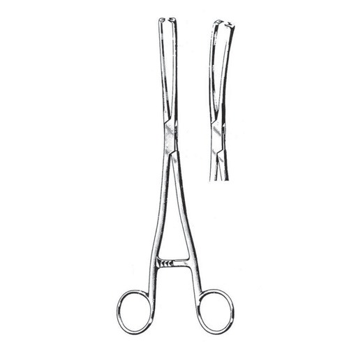 Museux Tenaculum Forceps, 24cm (Curved Sideway) 10 mm