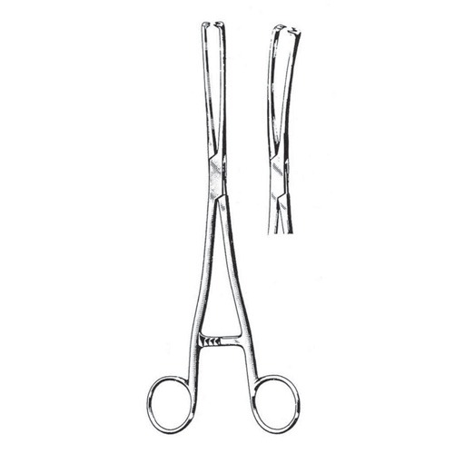 Museux Tenaculum Forceps, 26cm (Curved Sideway) 9 mm