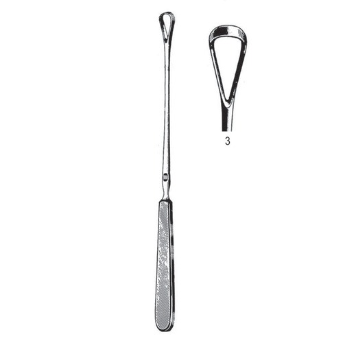 Sims Uterine Curettes, Sharp, 25cm