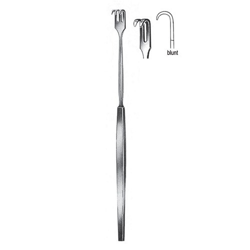 Retractor, Blunt, 2 Prongs, 16cm