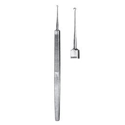 [RI-162-02] Graefe Retractor Hook, Blunt, 16cm