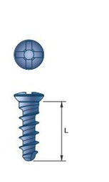 [M23-16] Locking Screw, Ø 3.0  , Ø 0.23, 16mm, Green