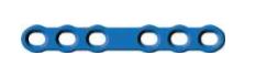 [MCS-28-06L] DCP Plate3+3 Holes, Thickness 1.5 mm, Blue
