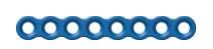 [MAC-28-08M] Straight Plate 8 Holes, Thickness 1.5 mm, Blue