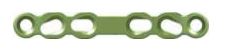 [MSC-30-06S] Straight Plate 6 Holes, Thickness 2.0 mm, Green