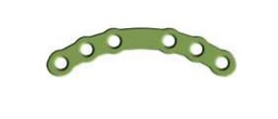 [MLC-30-06M] Straight LOC Plate 3+3 Holes, Thickness 2.0 mm Green