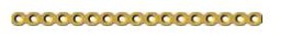 [MST-32-17M] Reconstruction Plate 17 Holes, Thickness 2.6 mm, Gold